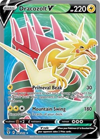 SWSH Evolving Skies: 178/203 - Dracozolt V (Full Art) (UR)