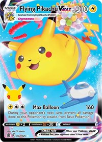 SWSH Celebrations: 007/025 - Flying Pikachu VMAX (UR)