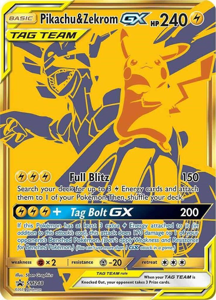 SM Promos (SMP) SM248 Pikachu & Zekrom GX