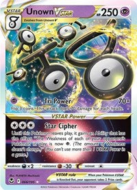 SWSH Silver Tempest: 066/195 - Unown VSTAR (UR)