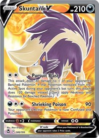 SWSH Silver Tempest: 180/195 - Skuntank V (Full Art) (UR)