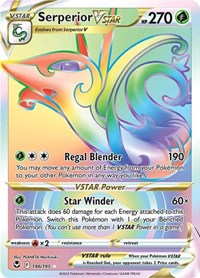 SWSH Silver Tempest: 196/195 - Serperior VSTAR (Secret) (SR)