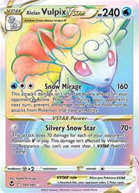 SWSH Silver Tempest: 197/195 - Alolan Vulpix VSTAR (Secret) (SR)