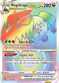 SWSH Silver Tempest: 201/195 - Regidrago VSTAR (Secret) (SR)