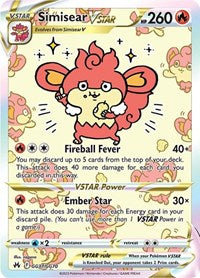 SWSH Crown Zenith Galarian Gallery: GG37/GG70 - Simisear VSTAR (UR)
