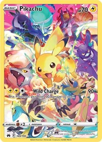 SWSH Crown Zenith: 160/159 - Pikachu (Secret) (SR)