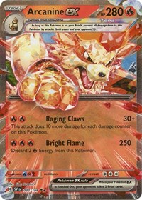 Scarlet & Violet Base Set: 032/198 - Arcanine ex (DR)