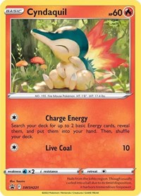 SWSH221 - Cyndaquil  SWSH (Cosmos Holo)