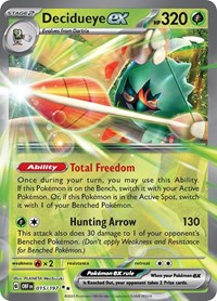 SV Obsidian Flames: 015/197 - Decidueye ex (DR)