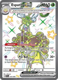 SV Paldean Fates: 214/091 - Espathra ex (SUR)
