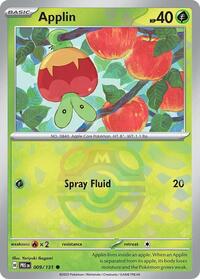 SV Prismatic Evolutions: 009/131 - Applin (Master Ball Pattern)