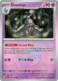 SV Prismatic Evolutions: 036/131 - Dusclops (Master Ball Pattern)