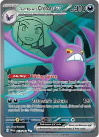 SV Destined Rivals: 217/182 - Team Rocket's Crobat ex (UR)
