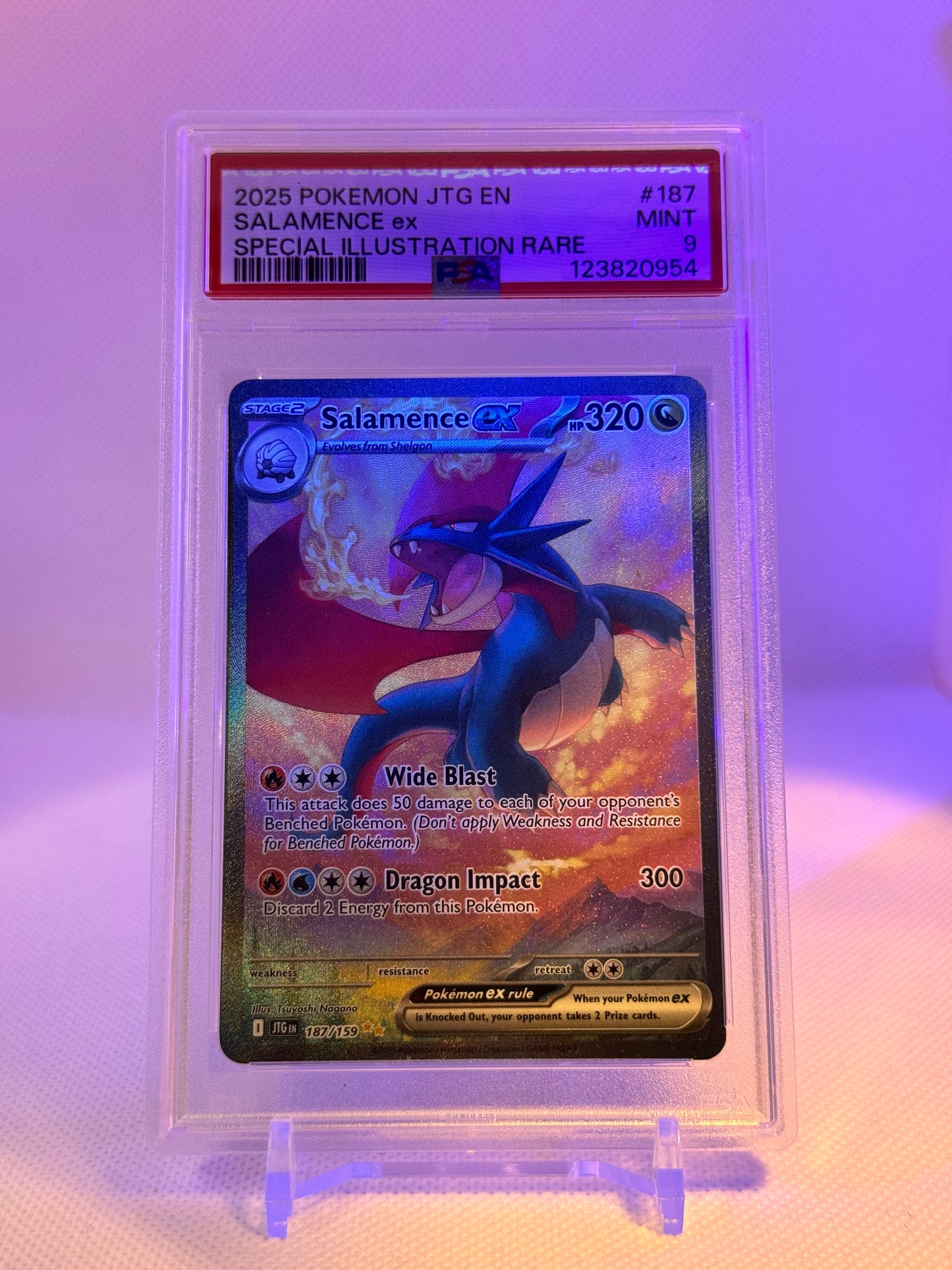 SV Journey Together: 187/159 - Salamence ex (SIR) PSA 9