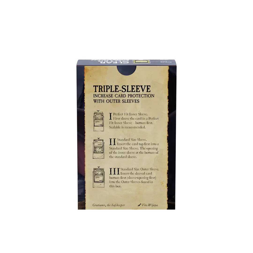 Dragon Shield Sleeves: Standard Matte - Clear 100CT (Sleeve II)