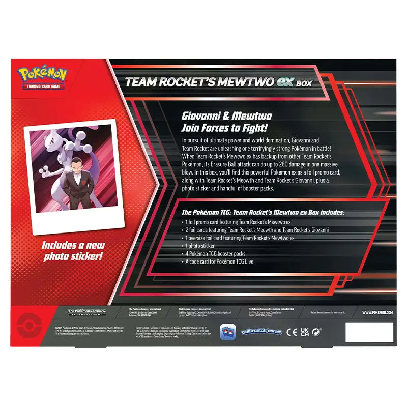 Scarlet & Violet-Team Rocket's Mewtwo ex Box
