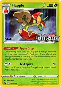 SWSH022 - Flapple  SWSH (Prerelease) Staff