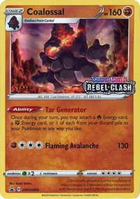 SWSH024 - Coalossal  SWSH (Prerelease) Staff