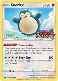SWSH068 - Snorlax  SWSH (Prerelease) Staff