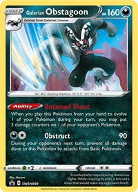 SWSH059 - Galarian Obstagoon  SWSH