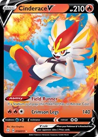 SWSH Shining Fates: 018/072 - Cinderace V (UR)