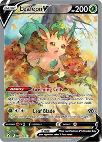 SWSH Evolving Skies: 167/203 - Leafeon V (Alternate Full Art) (UR)