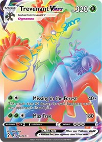 SWSH Evolving Skies: 206/203 - Trevenant VMAX (Secret) (SR)