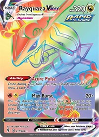 SWSH Evolving Skies: 217/203 - Rayquaza VMAX (Secret) (SR)