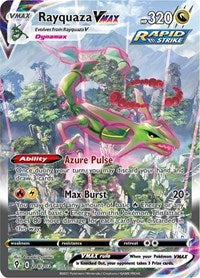 SWSH Evolving Skies: 218/203 - Rayquaza VMAX (Alternate Art Secret) (SR)
