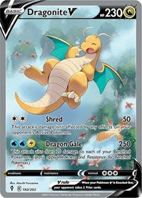 SWSH Evolving Skies: 192/203 - Dragonite V (Alternate Full Art) (UR)