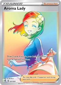 SWSH Evolving Skies: 221/203 - Aroma Lady (Secret) (SR)
