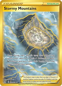 SWSH Evolving Skies: 232/203 - Stormy Mountains (Secret) (SR)