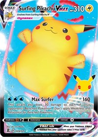 SWSH Celebrations: 009/025 - Surfing Pikachu VMAX (UR)