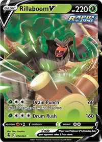 SWSH Fusion Strike: 022/264 - Rillaboom V (UR)