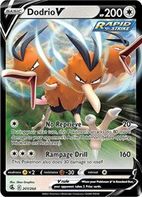 SWSH Fusion Strike: 201/264 - Dodrio V (UR)