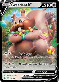 SWSH Fusion Strike: 217/264 - Greedent V (UR)