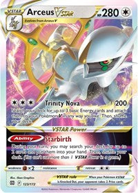 SWSH Brilliant Stars: 123/172 - Arceus VSTAR (UR)