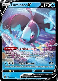 SWSH Brilliant Stars: 040/172 - Lumineon V (UR)
