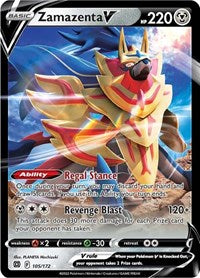 SWSH Brilliant Stars: 105/172 - Zamazenta V (UR)
