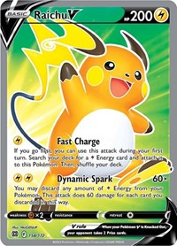 SWSH Brilliant Stars: 158/172 - Raichu V (Full Art) (UR)