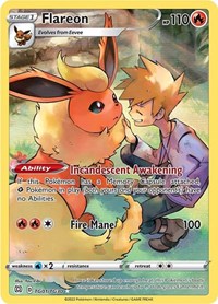 SWSH Brilliant Stars Trainer Gallery: TG01/TG30 - Flareon (UR)