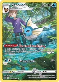 SWSH Brilliant Stars Trainer Gallery: TG02/TG30 - Vaporeon (UR)