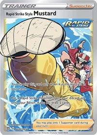 SWSH Brilliant Stars Trainer Gallery: TG27/TG30 - Rapid Strike Style Mustard (UR)