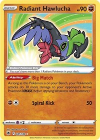 SWSH Astral Radiance: 081/189 - Radiant Hawlucha (Radiant Rare)