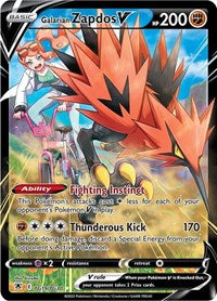 SWSH Astral Radiance Trainer Gallery: TG19/TG30 - Galarian Zapdos V (UR)