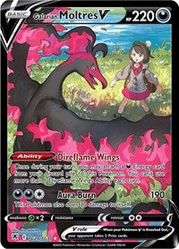 SWSH Astral Radiance Trainer Gallery: TG20/TG30 - Galarian Moltres V (UR)