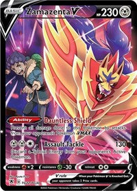 SWSH Astral Radiance Trainer Gallery: TG22/TG30 - Zamazenta V (UR)