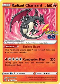 SWSH Pokémon GO: 011/078 - Radiant Charizard (Radiant Rare)