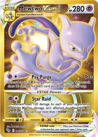 SWSH Pokémon GO: 086/078 - Mewtwo VSTAR  (Secret) (SR)