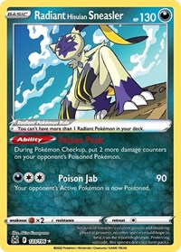 SWSH Lost Origin: 123/196 - Radiant Hisuian Sneasler (Radiant Rare)